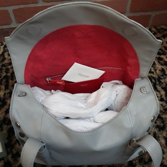 HAMMITT Shawn Gray Mist Handbag Silver TWO STRAPS - Picture 6 of 8